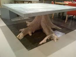 Mecox Gardens Exceptional Tree Trunk Zinc Table Detail Zinc Table Furniture Dining Table Table