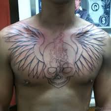 It is applied to the leg, and could be linked to the guy's daily walk of life. 81 Alluring Wings Tattoo On Chest