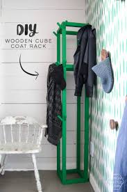 Depending on your style (and the style of your home) you may want to create with over 100 different diy coat rack projects to choose from, you will easily find that new perfect piece for your mudroom. Simple Diy Coat Rack Lemon Thistle