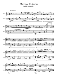 Print And Download Marriage D Amour Richard Clayderman Sheet Music Sheet Music Notes Piano Sheet Music