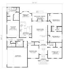 European Style House Plan 4 Beds 3 Baths 2542 Sq Ft Plan 17 526 Ranch Style House Plans Dream House Plans House Plans