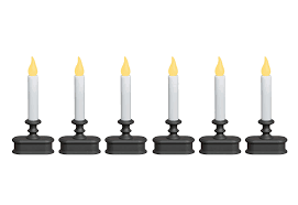 Wireless Sensor Led Window Candles Set Of 6 Sharper Image