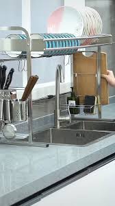 Dish Sink Drain Rack Video Kitchen Space Savers Kitchen Interior Design Modern Kitchen Room Design
