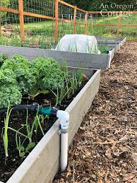 Before you attach the sprinkler heads, you need to flush water through your system to clean out any debris. Diy Garden Watering System Easy Inexpensive Printable Supplies List An Oregon Cottage