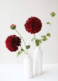 Dahlia Stem In Deep Red Silk Flowers For Home Styling Afloral Com Enjoy free shipping on most stuff, even big stuff. deep red artificial dahlia flower large 4 5 bloom
