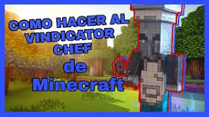 The vindicator of the beta versions that can be seen in the minecraft dungeons: Como Hacer Al Vindicator Chef De Minecraft Dungeons Minecraft Vindicator Youtube