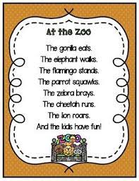 Zoo Animals Shared Reading Set Kindergarten Songs Zoo Animals Shared Reading