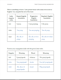 First Conjugation Present Tense Roman Latin Rantin