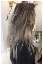 Balayage Dark Root Gray Hair With Tape In Extensions Balayage Hair Tape In Hair Extensions Hair Color Pastel
