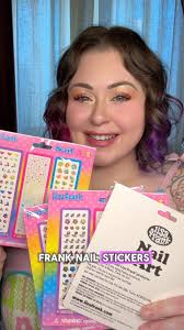 using 20+ year old @lisafrank nail stickers ✨ in my ongoing series where i  find fun vintage nail supplies online, here’s some colorful maximalist lisa  frank nails! , i have a growing collection of ...