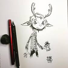Sweet tooth's supporting cast & characters. I Love Revisiting Gus From Jefflemire Sweet Tooth Dailysketch Ink Cartoon Art Drawing Young Art Cartoon Art