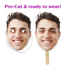 Personalized Photo Face Masks, Cutout Head