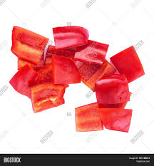 I used to cut bell peppers in half lengthwise, rip out the seeds and the stem, rinse the loose seeds off in the sink, then cut it up… that's simple enough, but honestly, this way is even nicer because you don't have to deal with the seeds at all. Juicy Red Bell Pepper Image Photo Free Trial Bigstock