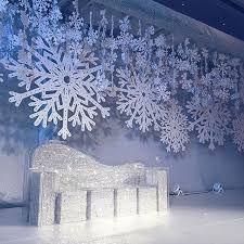 They would be perfect for christmas/holiday party decorations. A Winter Themed Wedding For Your Big Day Why Not The Combination Of Hanging Snowflake Wedding Themes Winter Winter Wonderland Decorations Hanging Snowflakes