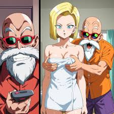 ドラゴンボール・エロ画像】エロ仙人の停止装置！身動きできない18号がカラダ中舐め回されてイカされまくる…！ | キモ男陵辱同人道～エロ漫画・同人誌・エロ 画像