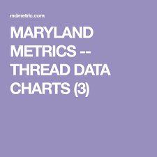 maryland metrics thread data charts 3 diy