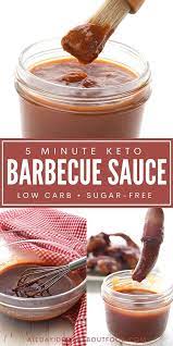 This Delicious Keto Bbq Sauce Comes Together In Less Than 5 Minutes And Requires No Cooking It S The Best Sugar In 2021 Keto Bbq Sauce Low Carb Bbq Sauce Keto Sauces