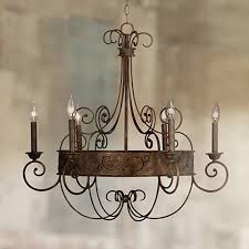 Franklin Iron Works 30 Wide Rust Candelabra Chandelier Y2301 Lamps Plus Candelabra Chandeliers Chandelier Lighting Fixtures Rustic Chandelier
