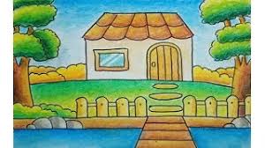 Kamu bisa mendownload gambar di atas dengan cara klik kanan, lalu klik save image as. Cara Menggambar Rumah Request