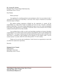 An english teacher cover letter is considered the best if it shows energy. Teacher Application Letter Pdf Educational Stages Teachers