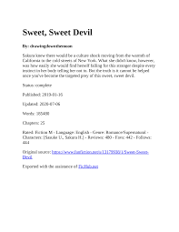 Sweet, Sweet Devil