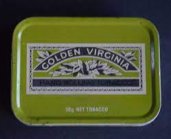 vintage golden virginia hand rolling tobacco tin with original etsy shelf sitter tobacco british tobacco