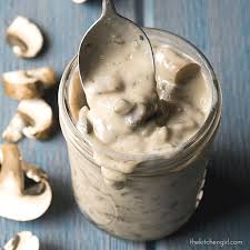 Vegan Cream Of Mushroom Soup Recipe The Kitchen Girl Recipe Stuffed Mushrooms Creamed Mushrooms Vegan Mushroom Soup