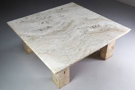 Newrussell black marble coffee table. Raw Travertine Marble Square Coffee Table Italy 160s Mid 20th Century Davidowski Recent Added Items European Antiques Decorative