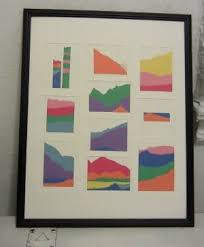 Construction Paper Mountain Art Construction Paper Art Paper Art Sculpture Paper Collage Art