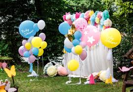 Make them wear matching clothes and accessories, like zoey and jasper here. 10 Backyard Baby Shower Decoration Ideas For A Bumpin Party