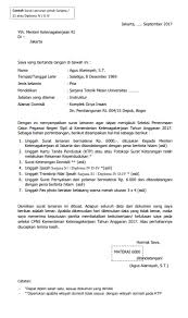 Untuk surat lamaran cpns sebagai guru, bisa menggunakan format umum seperti pada contoh lamaran ke kemdikbud di atas. Contoh Spmt Guru Honorer Guru Paud