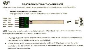 Some newer gibson guitars are equipped with. Using Gibson Quick Connect With 2 Lead Pickup The Gear Page