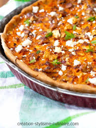 Pour Partager Lors D Un Pique Nique Ou Servir De Base A Un Repas Cette Tarte Salee A Tarte Patate Douce Recette A Base De Patate Douce Tarte A La Patate Douce