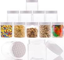 Amazon.com: Rightitem Plastic Jars with Lids - 8 OZ Small ...