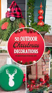 50 Cheap Easy Outdoor Christmas Decorations In 2021 Easy Outdoor Christmas Decorations Christmas Decorations Diy Outdoor Outdoor Christmas Decorations