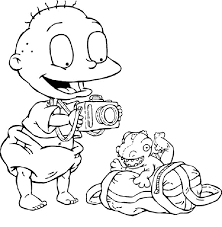 This hugely popular cartoon series has created a furor among the children and have run for many episodes. Rugrats Printable Coloring Pages Coloring Home
