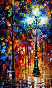 Leonid Afremov Light In The Alley Oil Painting Reproductions For Sale Art Painting Art Oil Painting Abstract