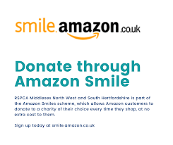 Donates 0.5% of the price of your eligible amazonsmile purchases to the charitable organization of your choice. Rspca Middlesex North West South Herts Rspca Middlesex North West And South Hertfordshire Is Part Of The Amazon Smiles Scheme Which Allows Amazon Customers To Donate To A Charity Of