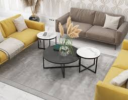 The flawless wooden center table or coffee tables which are of various shapes, sizes and colors would totally transform your living area without any huge investment. Coffee Table Talia Laque Titanium Ceramics Black Lacquered Steel O90x40 Cm Ct022ti