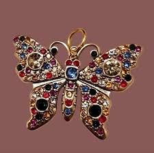 gucci butterfly brooch