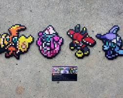 Sun And Moon Legendaries Pokemon Perler Bead Sprites Pokemon Perler Beads Bead Sprite Perler Bead Art