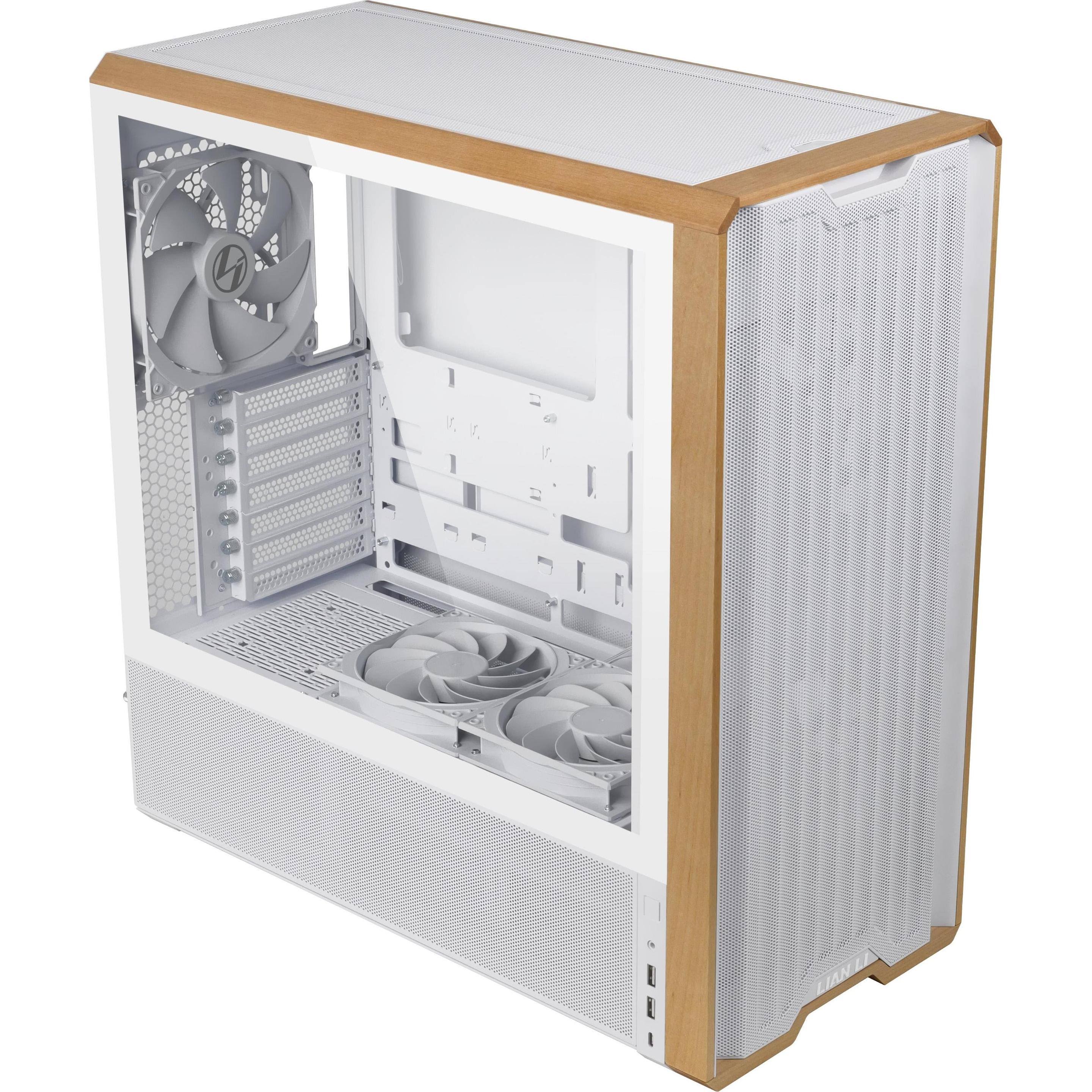 Lian Li LANCOOL 217 Walnut Wood ATX Mid Tower Case