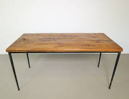 Why wait for a special occasion to pull out all the stops a. Oak Dining Table With Industrial Metal Table Base 1960s 142437