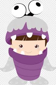 Boo is the tritagonist of disney and pixar's monsters, inc. Brown Haired Female Illustration Boo Monsters Inc James P Sullivan Drawing Monster Inc Purple Food Png Pngegg