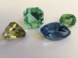 Faceted Fluorite Gemstones Crystals Minerals Fluorite Gemstones