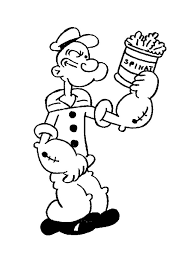 Popeye The Sailor Coloring Page More Tv Series Coloring Sheets On Hellokids Com Cartoon Coloring Pages Popeye Cartoon Characters Popeye Cartoon