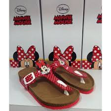 Minnie Mouse Orjinal Lisansli Parmak Arasi Terlik 31 36 Numaralar 109 Terlik Sandalet Ayakkabilar