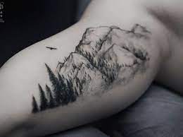 40 Mountain Tattoo Ideas Cuded Landscape Tattoo Forest Tattoos Hiking Tattoo