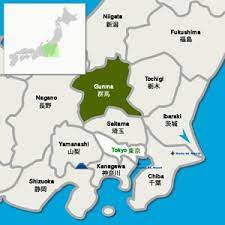 Data visualization on gunma map. Digi Joho Japan Tokyo Local Information