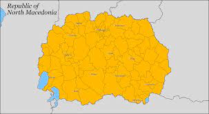 The government of north macedonia requires all foreign citizens to provide proof of travel medical insurance when they enter the country. Map Of The Republic Of North Macedonia With 1st Level Admin Borders Mapporn
